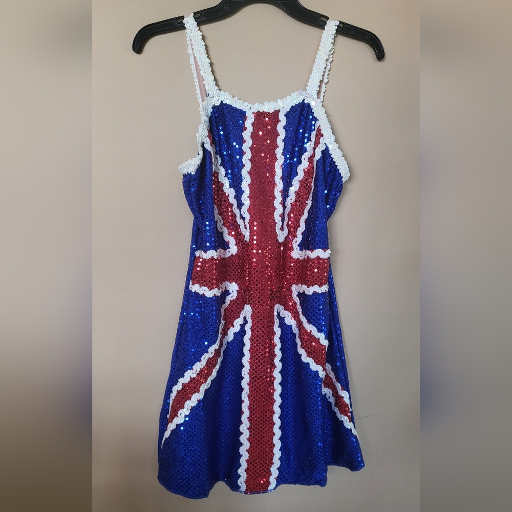 Sequin Dress with Union Jack Design